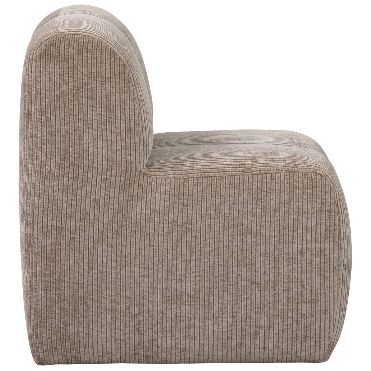 Mojo Eetbankje 84 Cm Met Rugleuning Ribstof Donkerzand