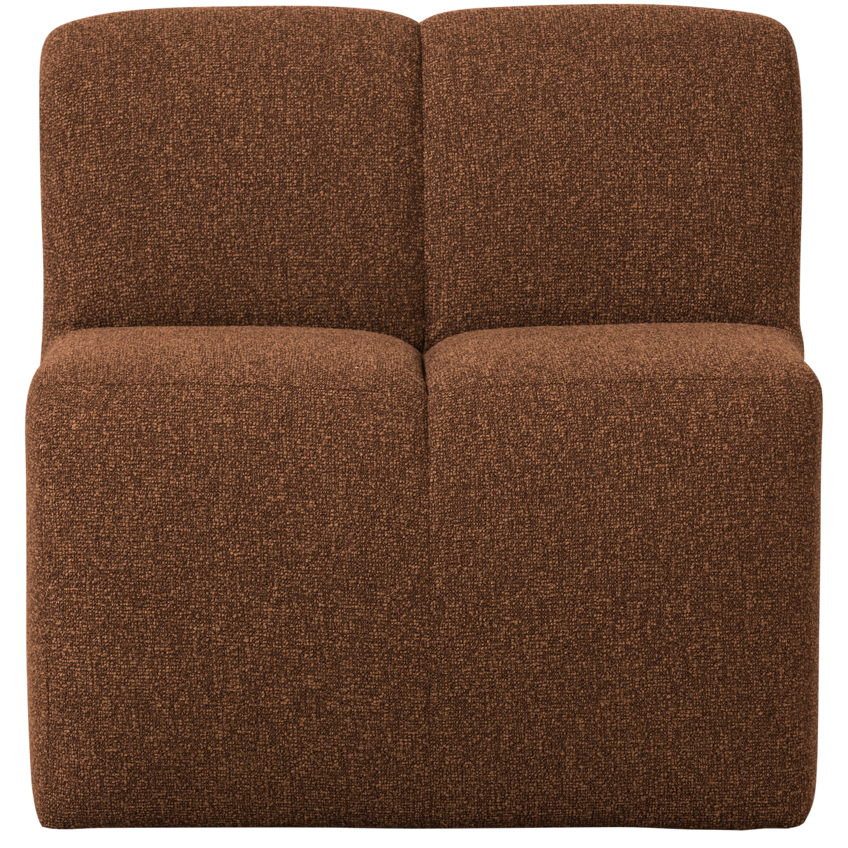 Mojo Eetbankje 84 Cm Met Rugleuning Boucle Roestbruin Melange