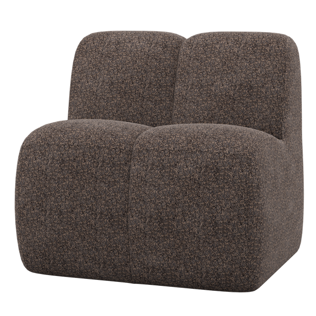 Mojo Eetbankje 84 Cm Met Rugleuning Wollig Bruin