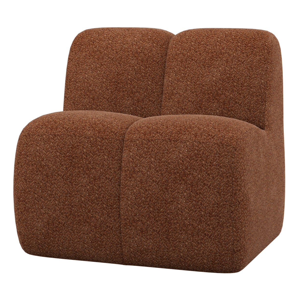 Mojo Eetbankje 84 Cm Met Rugleuning Wollig Roestbruin