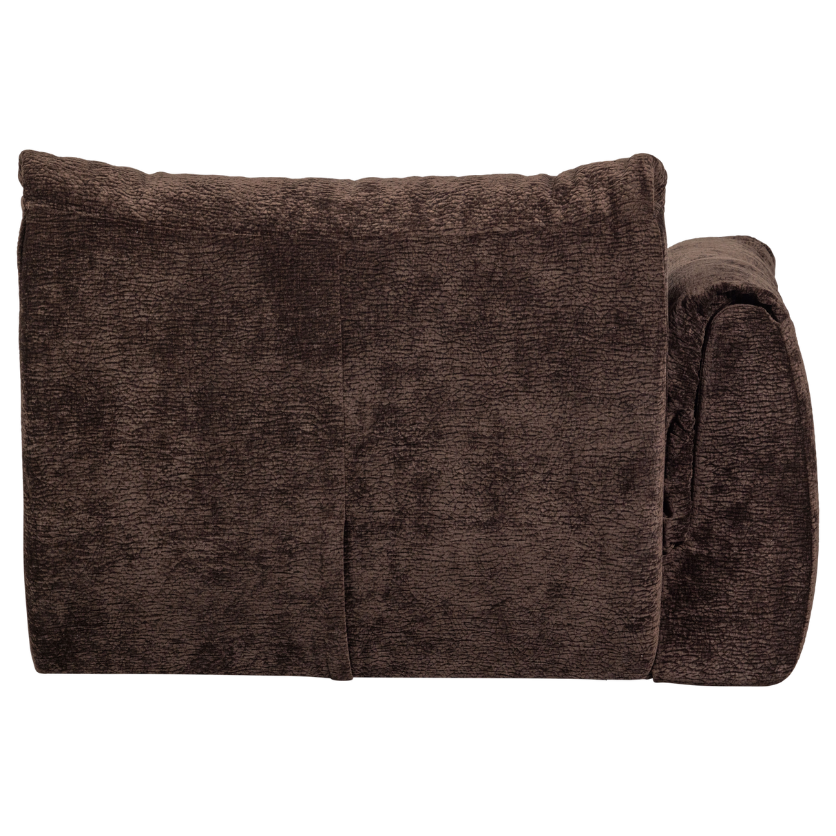 Baggy 1 Zits Element Met Arm Links 3 D Chenille Donkerbruin