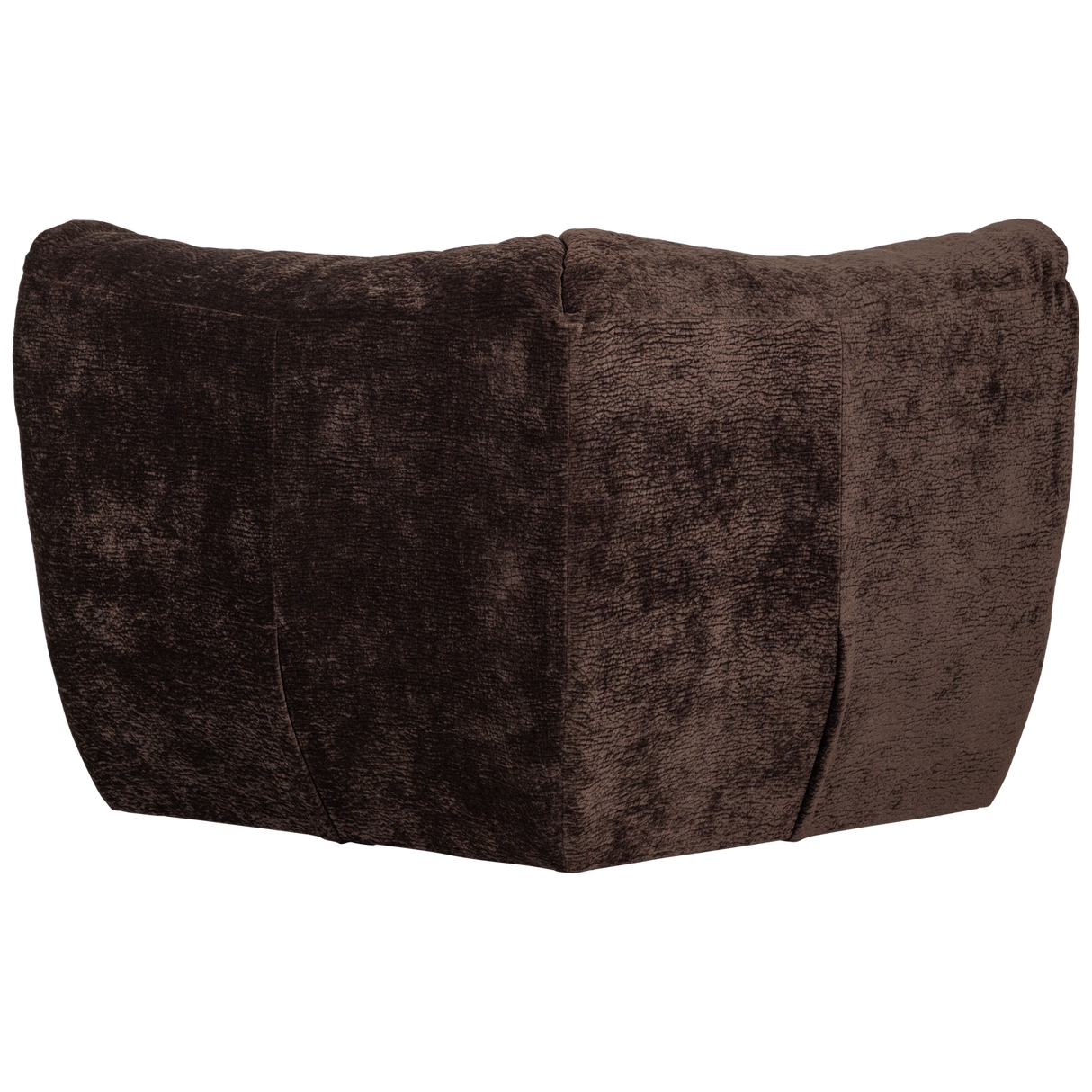 Baggy Hoekelement 3 D Chenille Donkerbruin