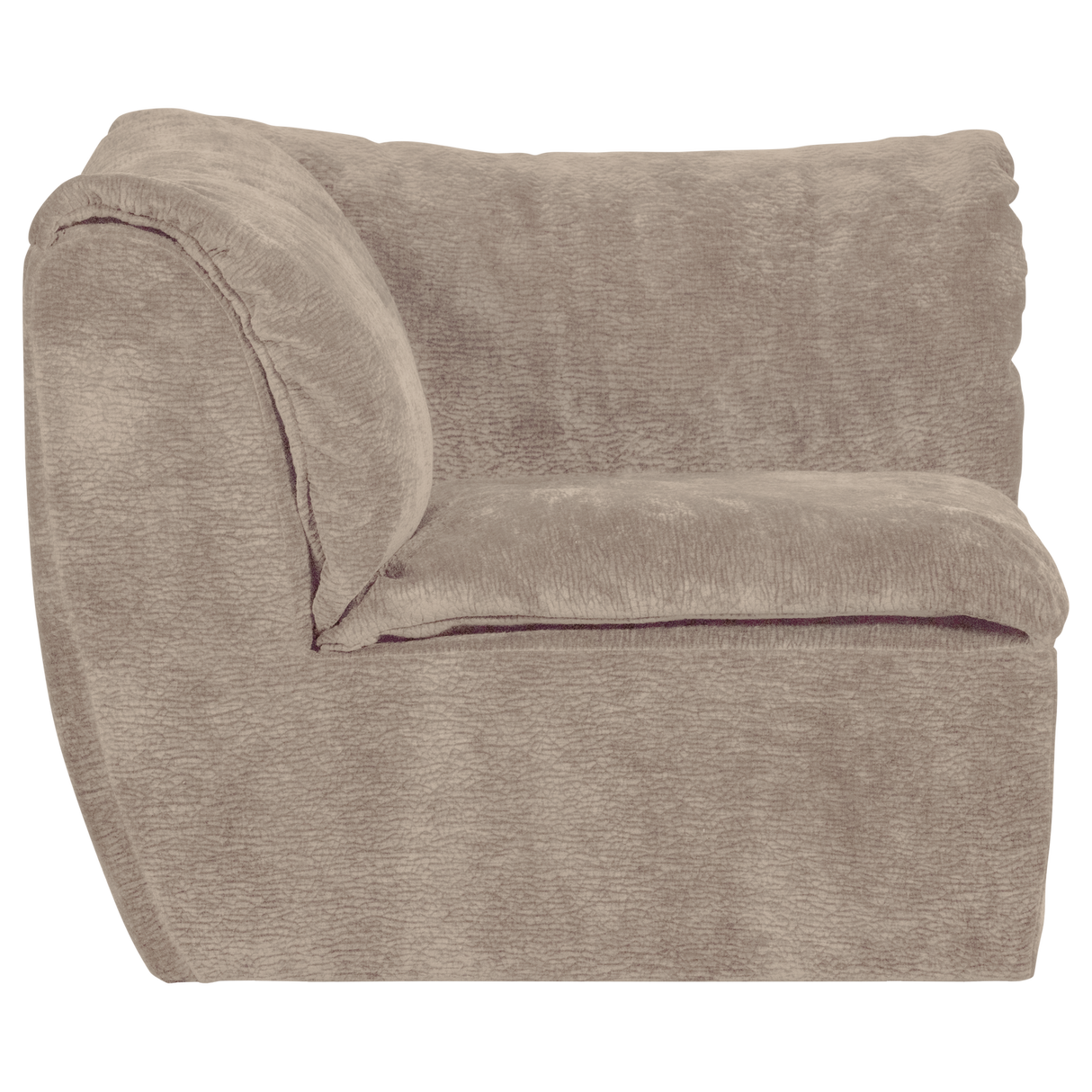 Baggy Hoekelement 3 D Chenille Zand