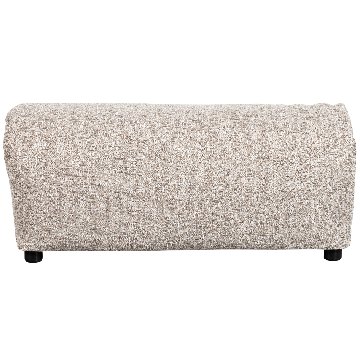 Baggy Hocker Geweven Stof Naturel Melange