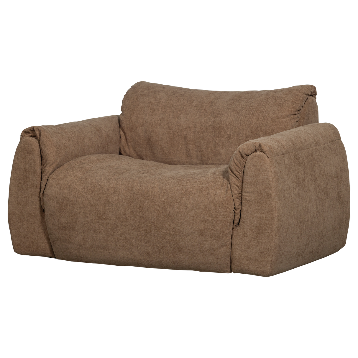 Baggy Loveseat Geweven Chenille Bruin