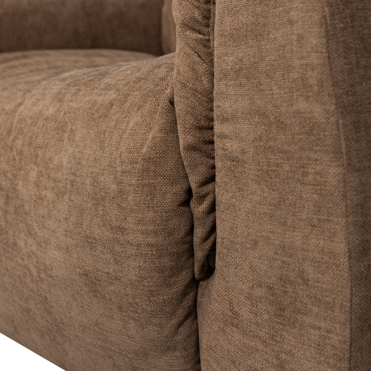 Baggy Loveseat Geweven Chenille Bruin