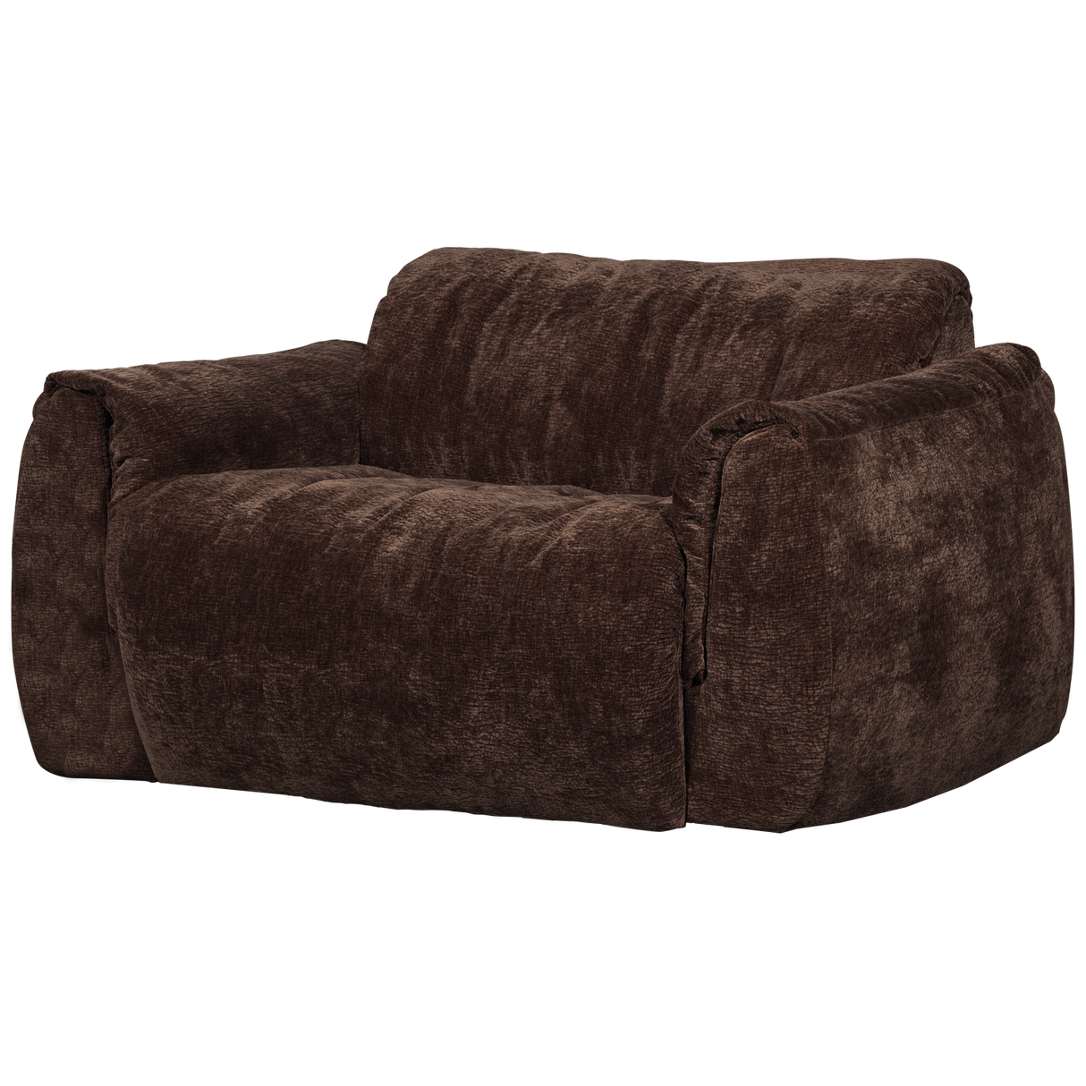 Baggy Loveseat 3 D Chenille Donkerbruin