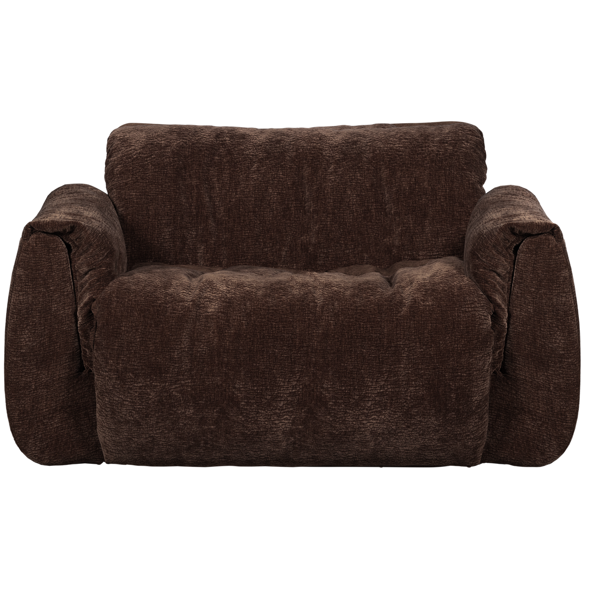 Baggy Loveseat 3 D Chenille Donkerbruin