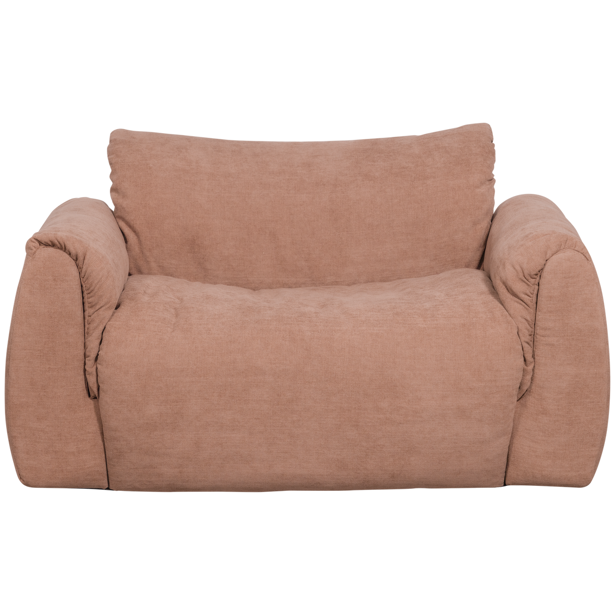 Baggy Loveseat Geweven Chenille Oud Roze