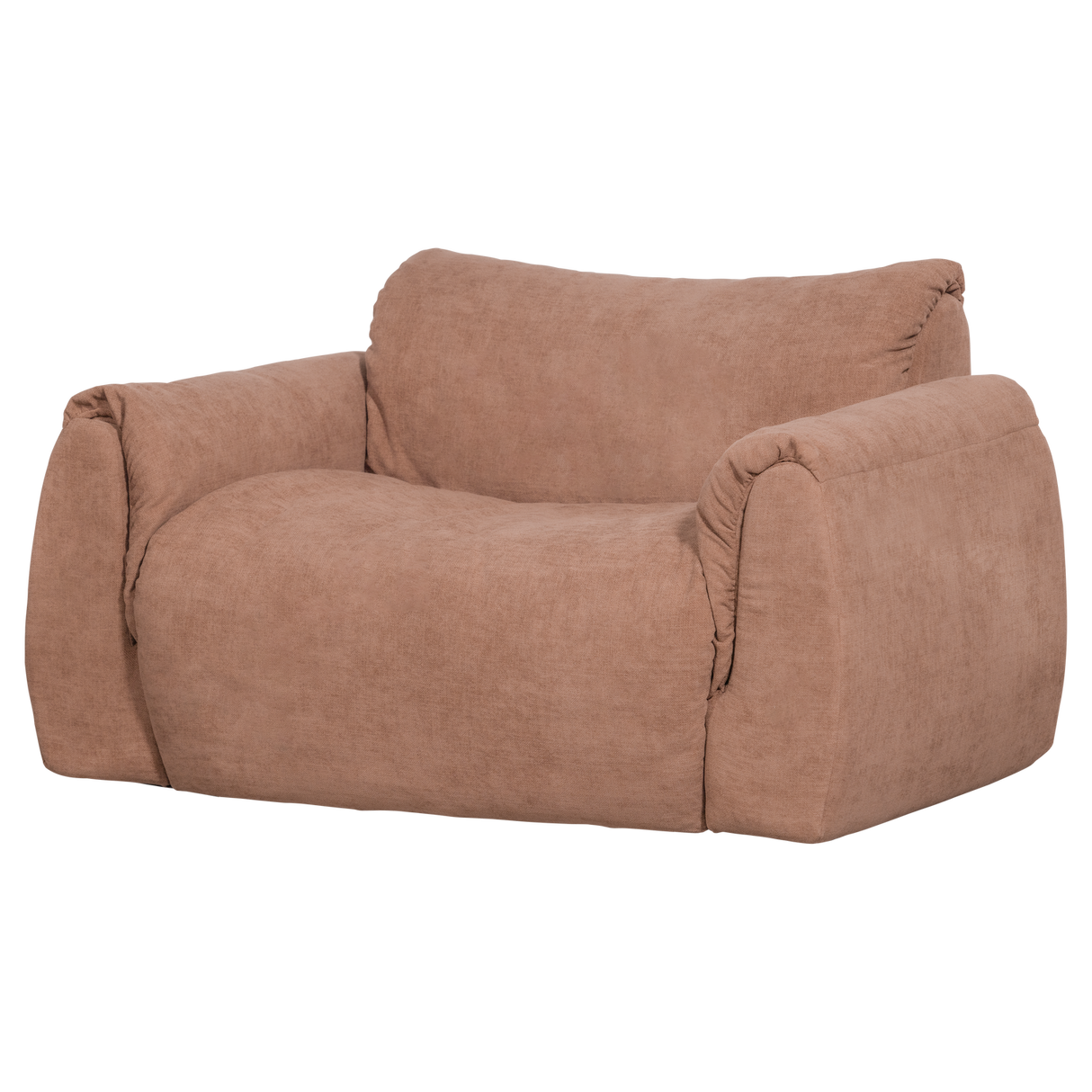 Baggy Loveseat Geweven Chenille Oud Roze