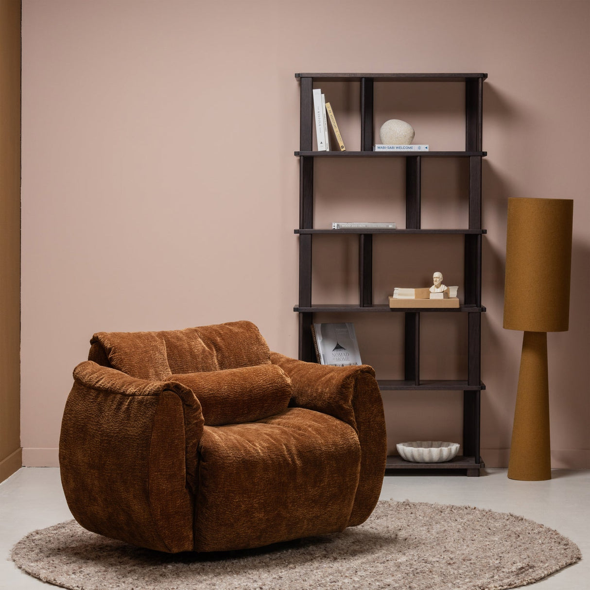 Riss Boekenkast Eikenhout Mystic Brown 186 X90 Cm