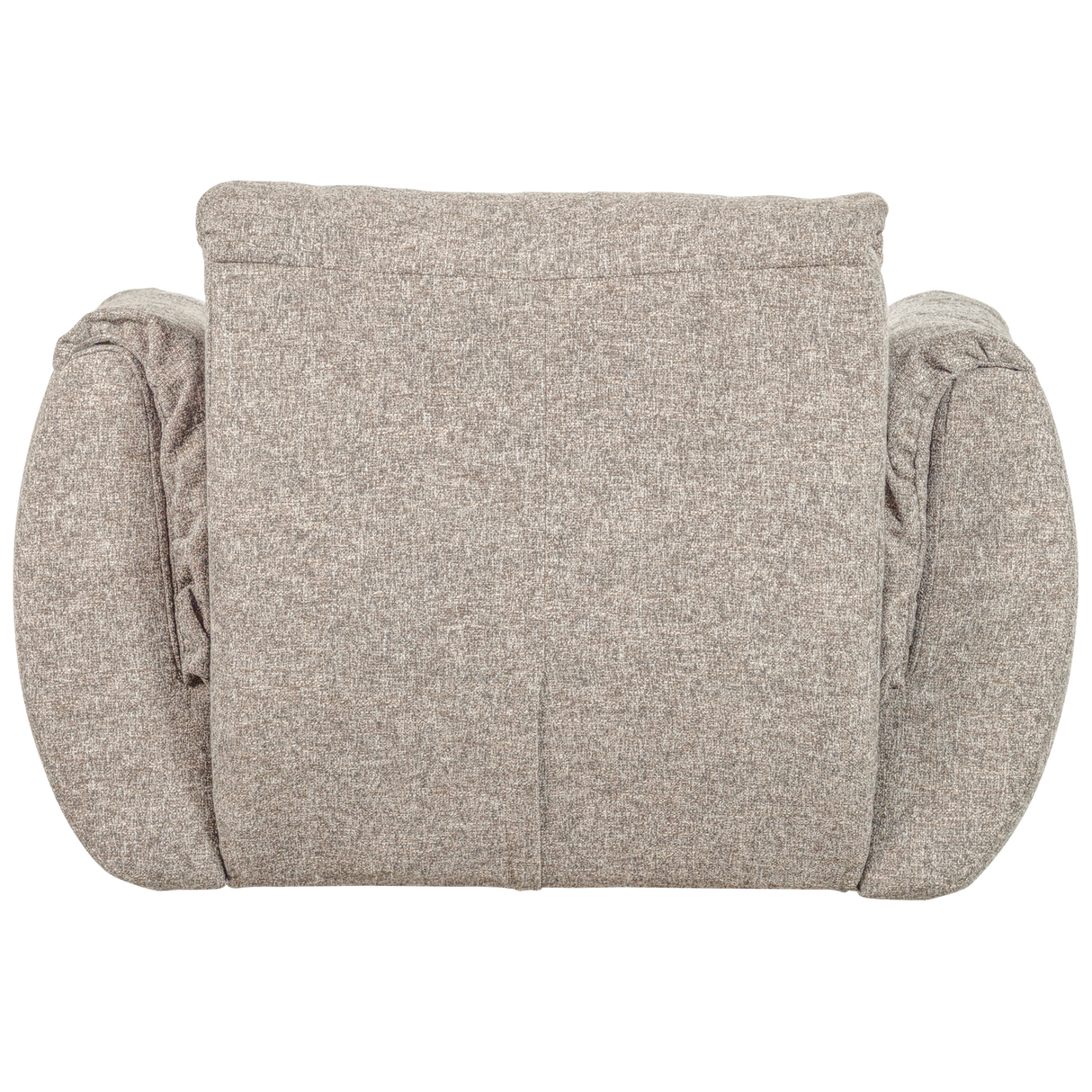 Baggy Draaifauteuil Geweven Stof Naturel Melange