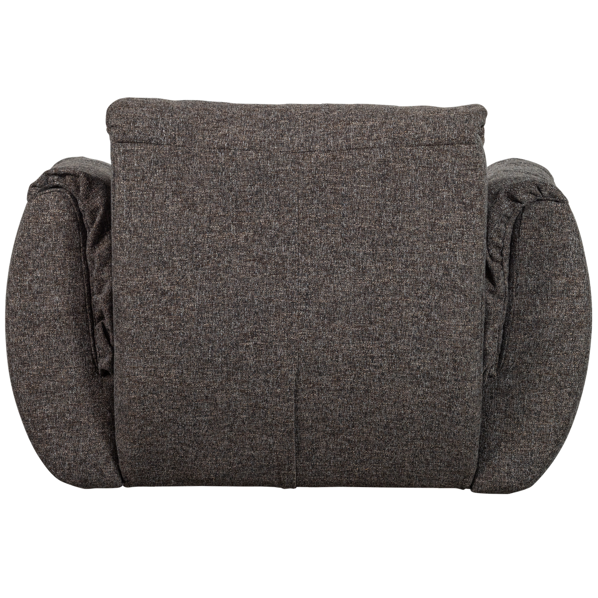 Baggy Draaifauteuil Geweven Stof Warmgrijs Melange