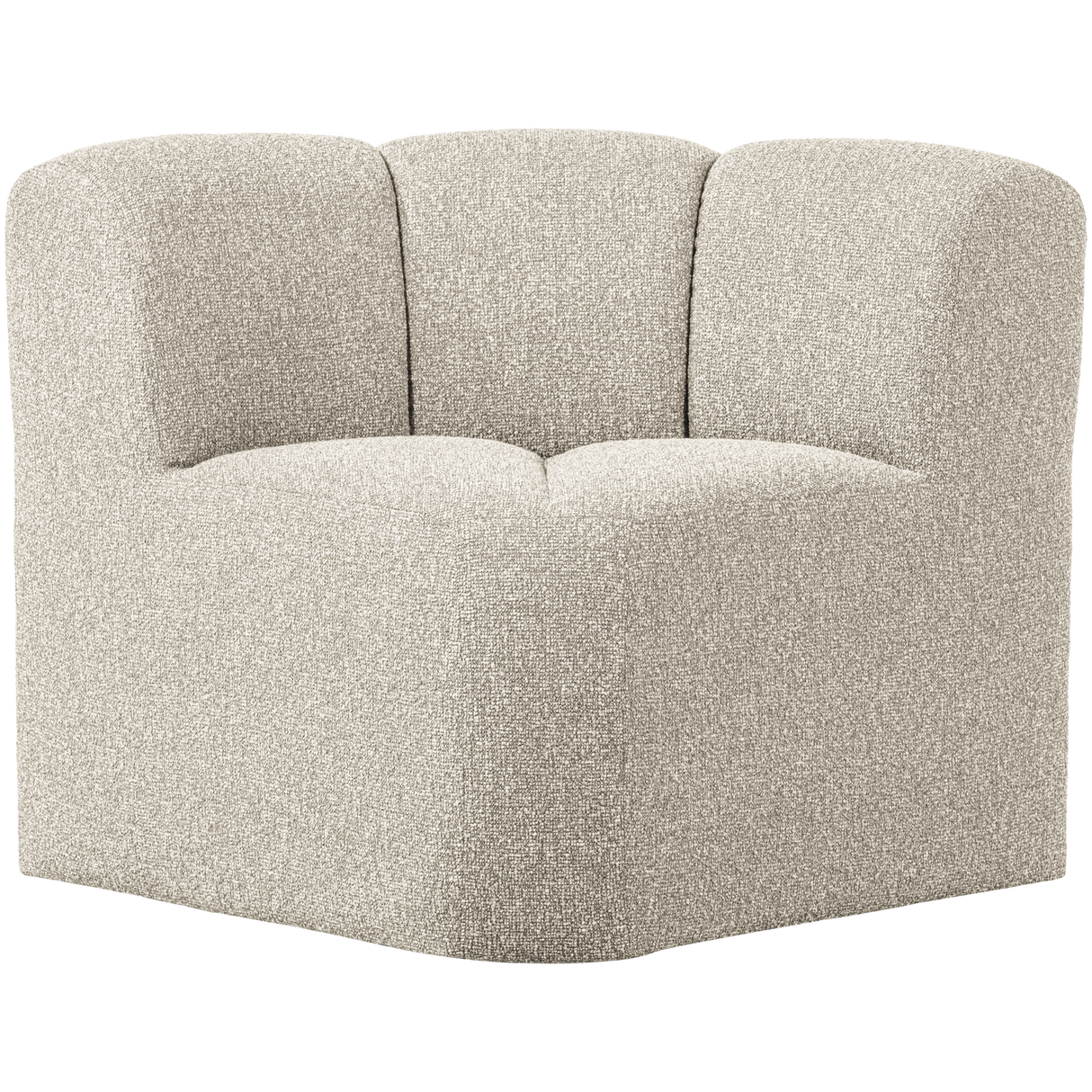 Mojo Eetbankje Hoek Met Rugleuning Boucle Beige Melange