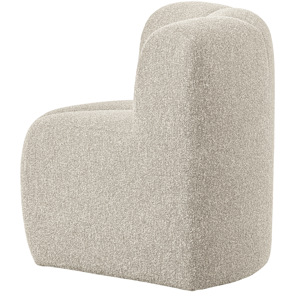 Mojo Eetbankje Hoek Met Rugleuning Boucle Beige Melange