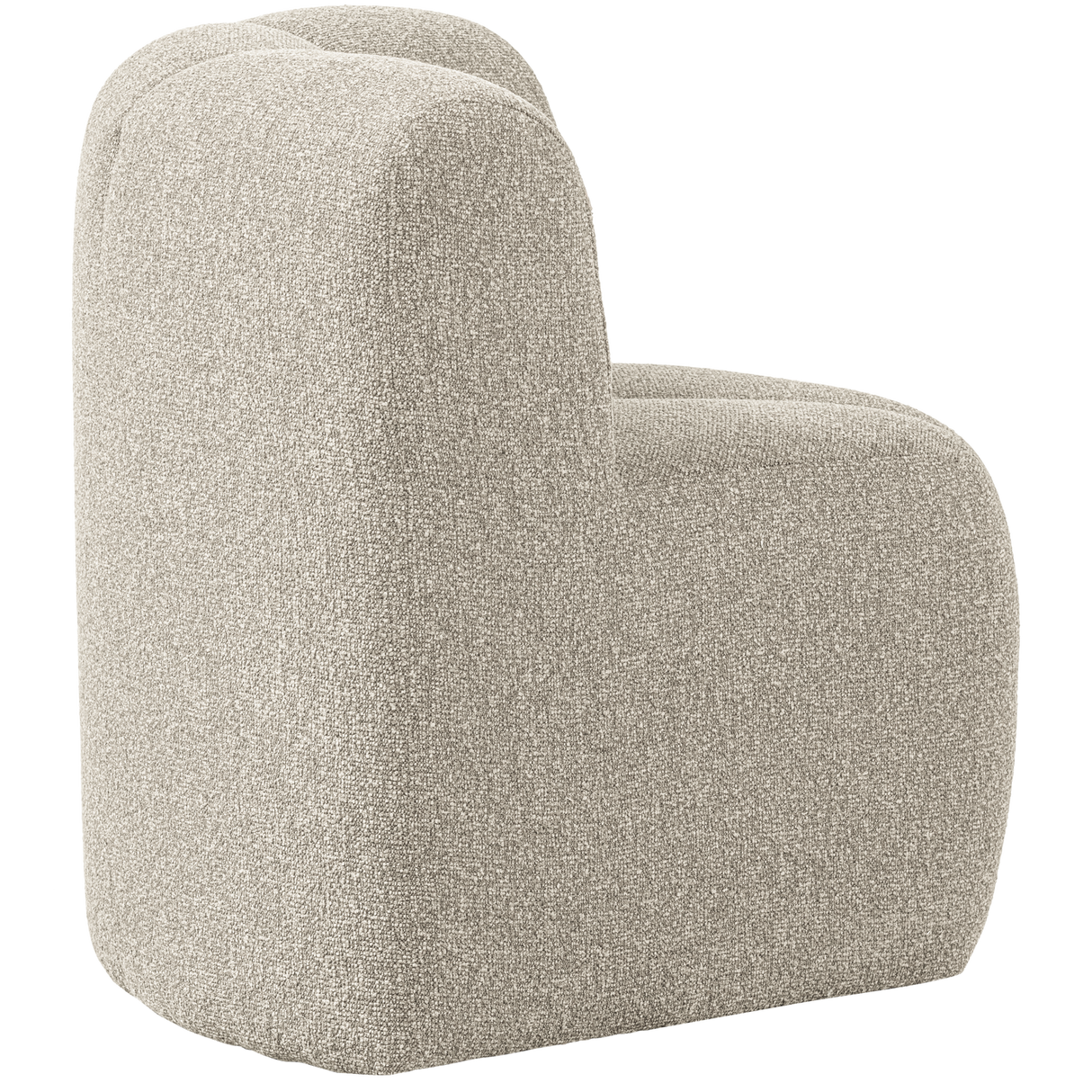 Mojo Eetbankje Hoek Met Rugleuning Boucle Beige Melange