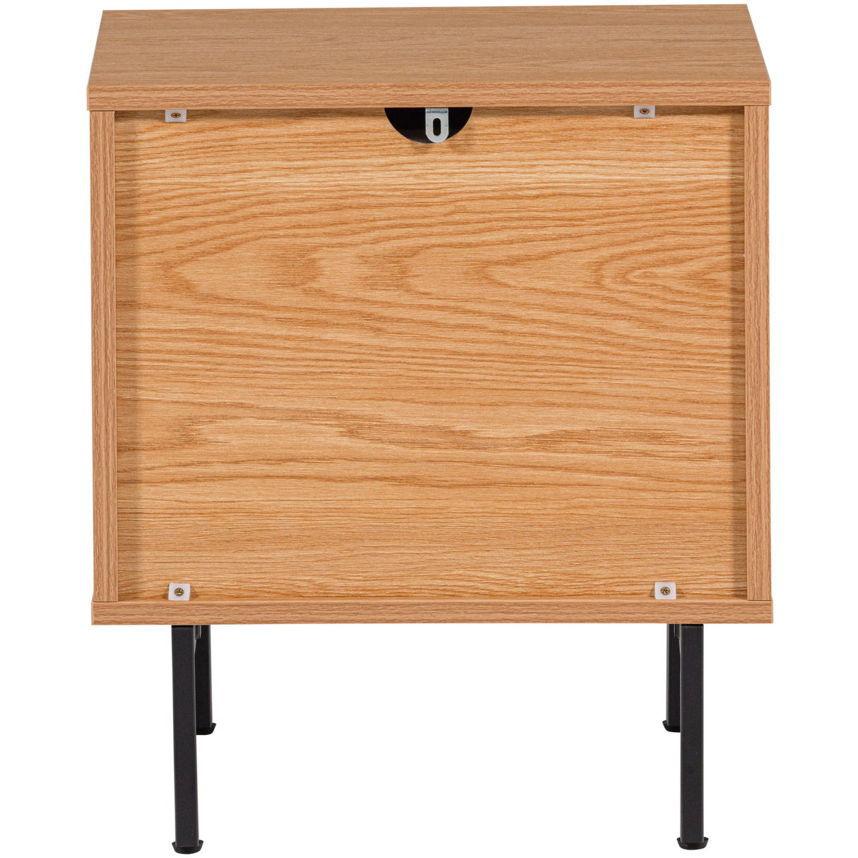 Tours Ladekast/Nachtkastje 2 Lades Melamine/Mdf Naturel
