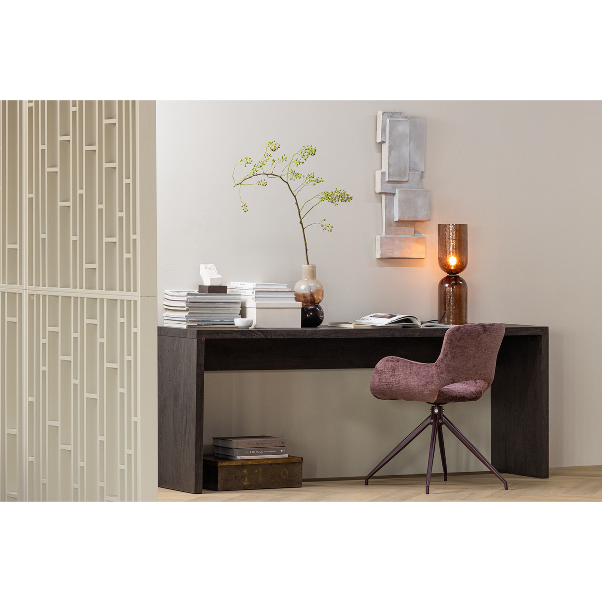 Maan Sidetable Mdf Donkerbruin
