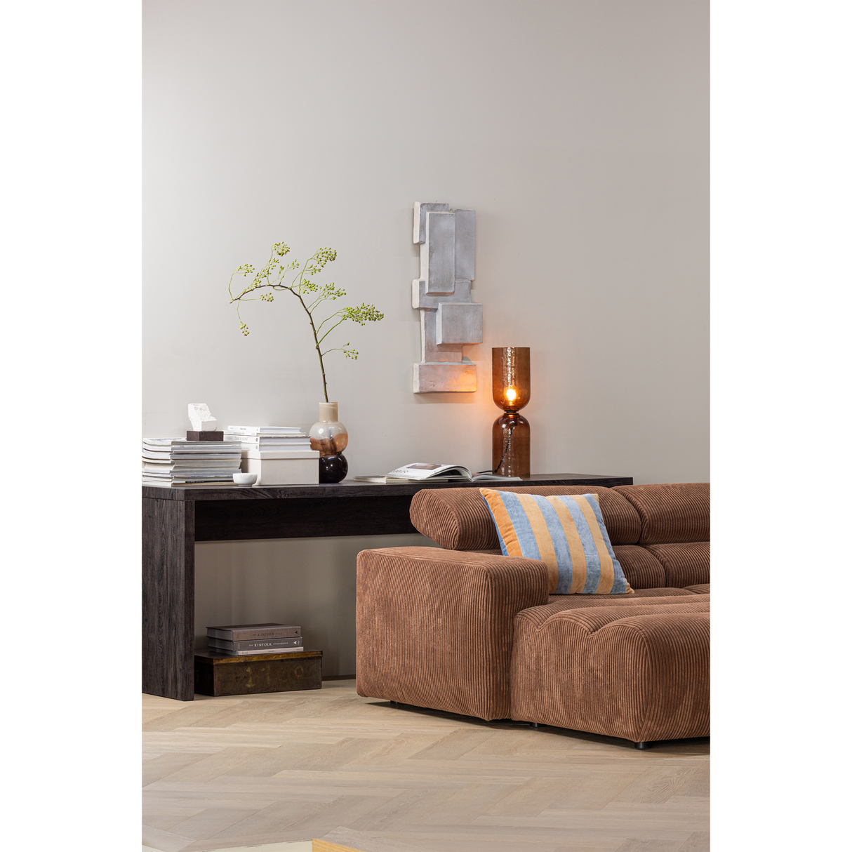 Maan Sidetable Mdf Donkerbruin