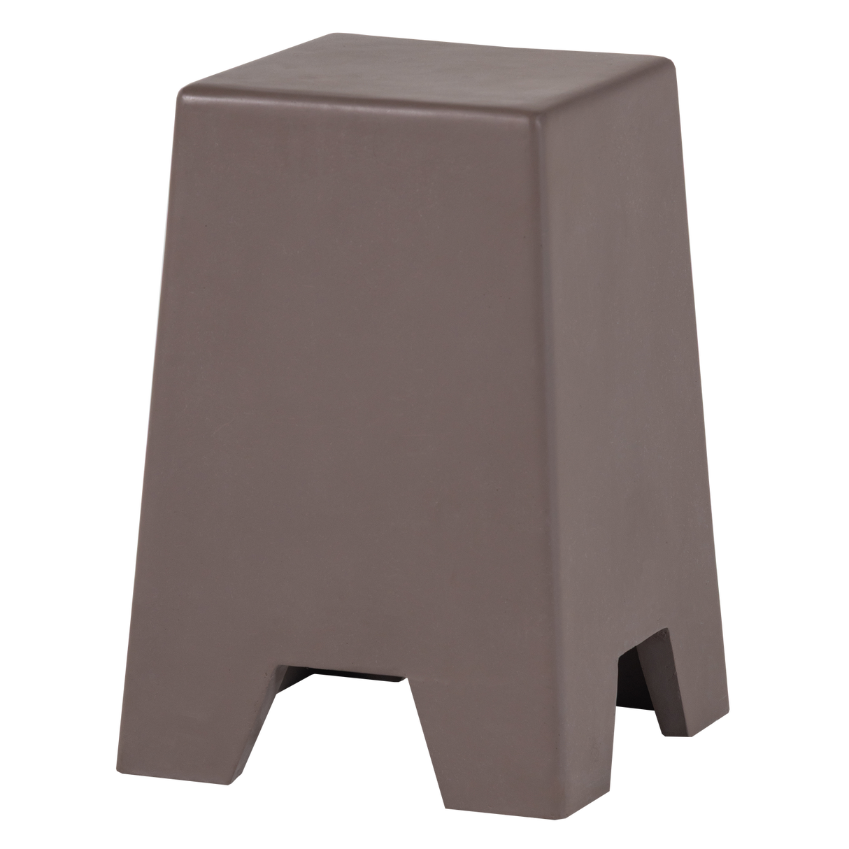Zina Bijzettafel Hoog Cement Bruin