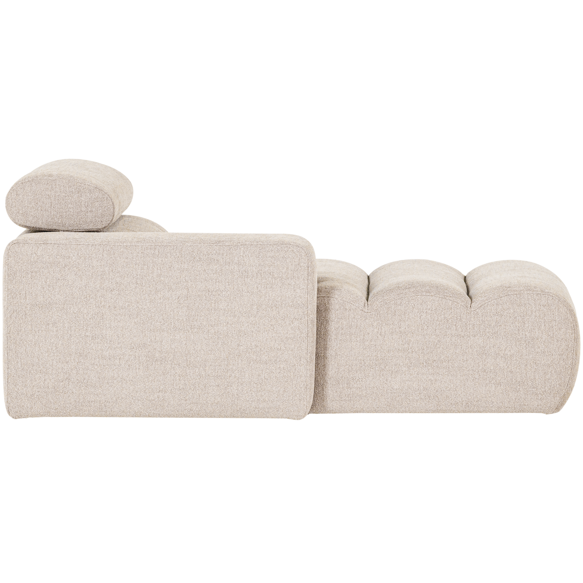 Novi Chaise Longue Element Arm Links Boucle Naturel