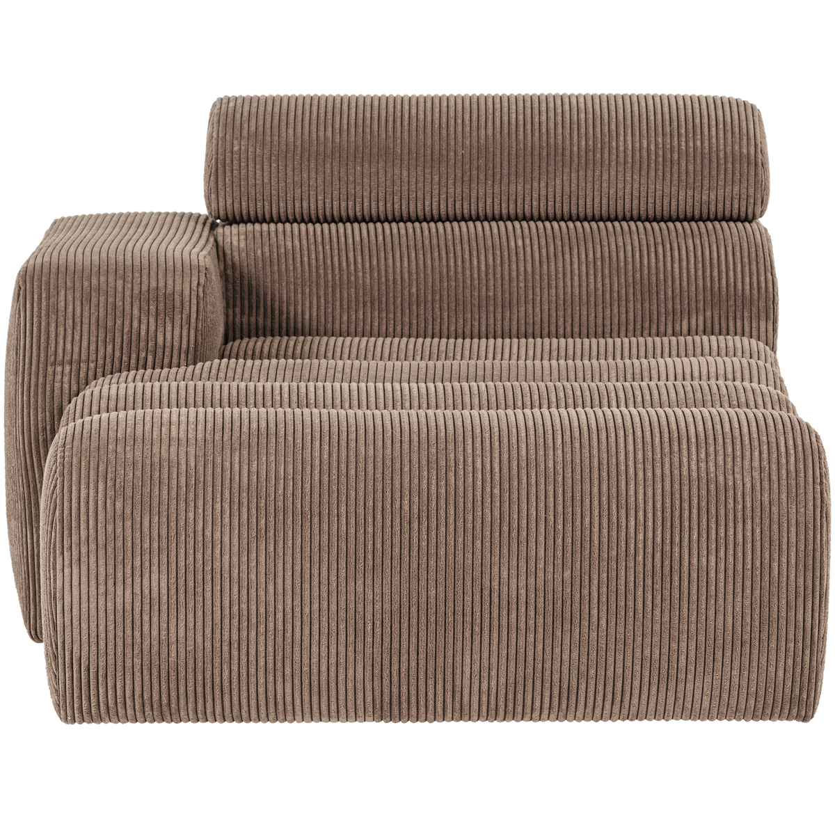 Novi Chaise Longue Element Arm Links Ribstof Taupe