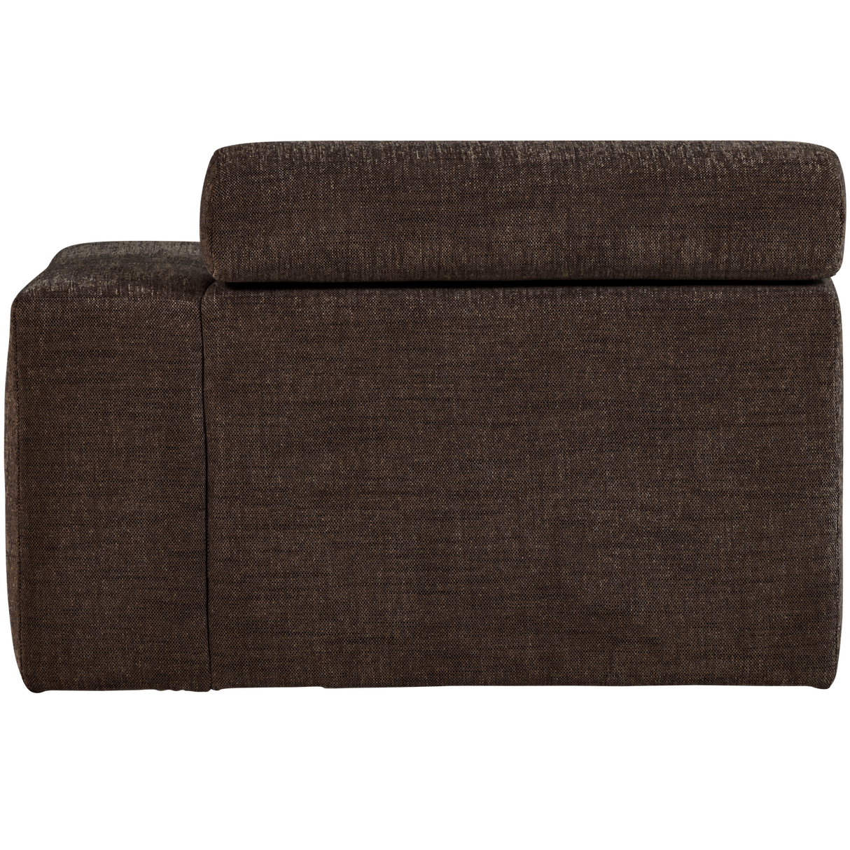Novi Chaise Longue Element Arm Rechts Donkerbruin Melange