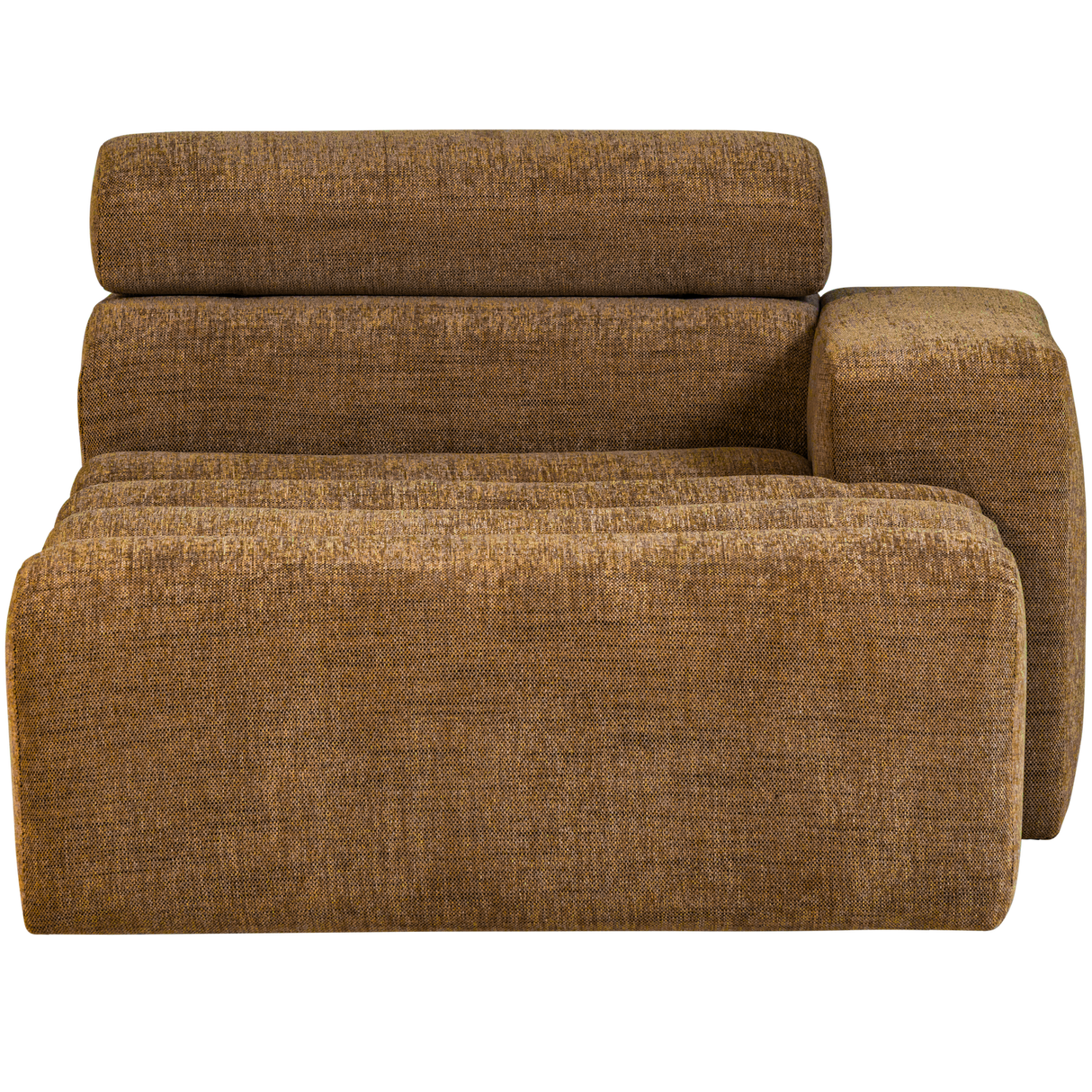 Novi Chaise Longue Element Arm Rechts Karamelbruin Melange