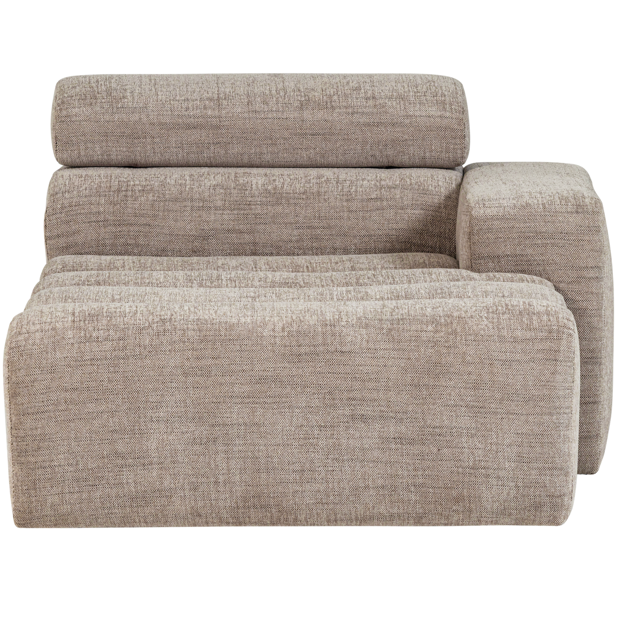 Novi Chaise Longue Element Arm Rechts Naturel Melange