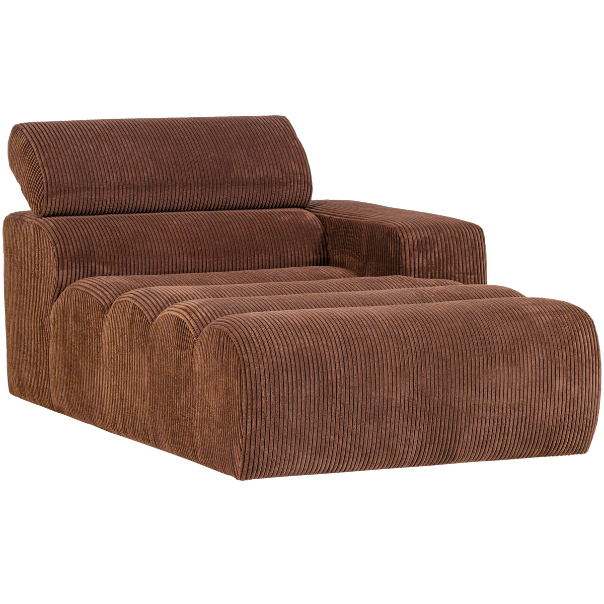 Novi Chaise Longue Element Arm Rechts Ribstof Terra