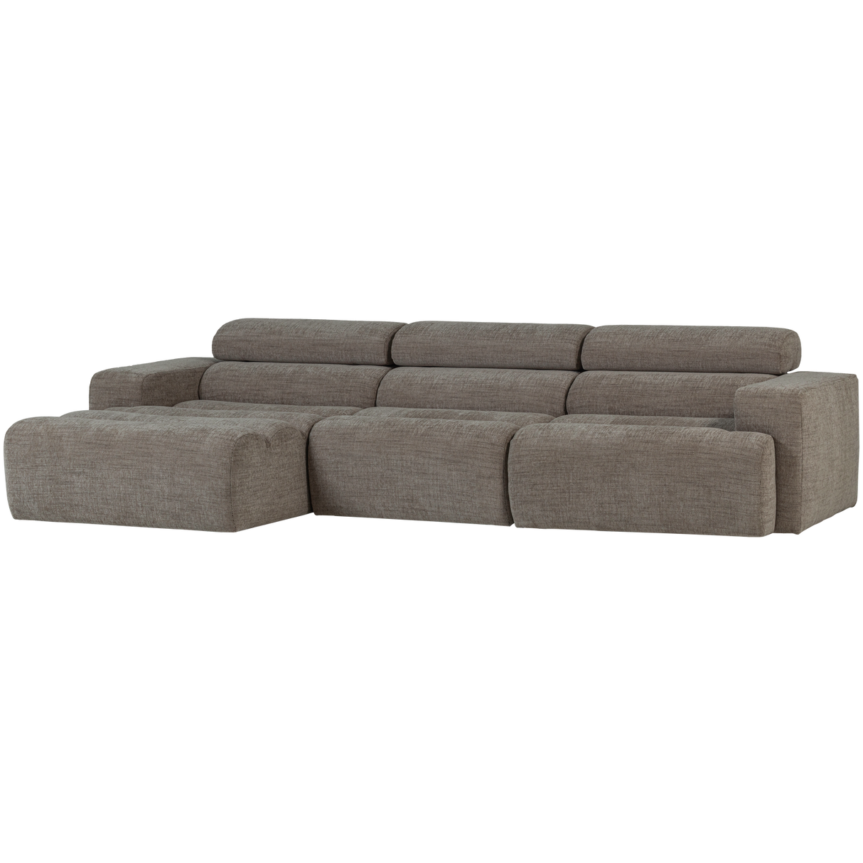 Novi Chaise Longue Bank Links Grijs Melange