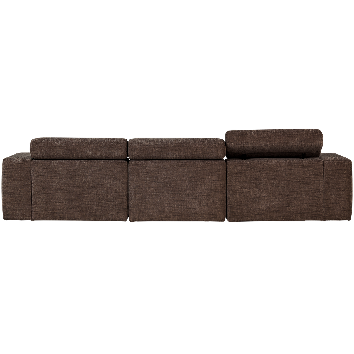 Novi Chaise Longue Bank Rechts Donkerbruin Melange