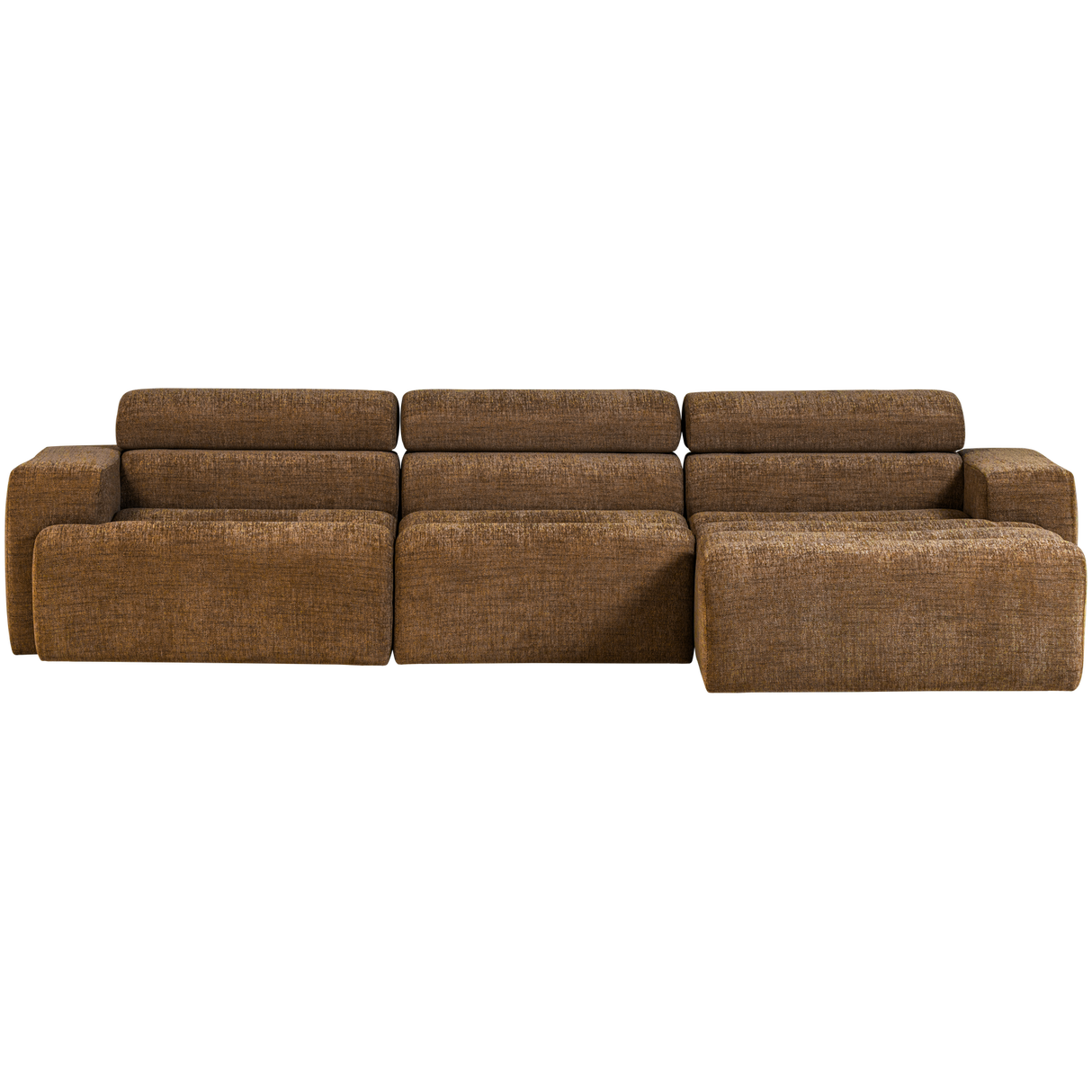 Novi Chaise Longue Bank Rechts Karamelbruin Melange