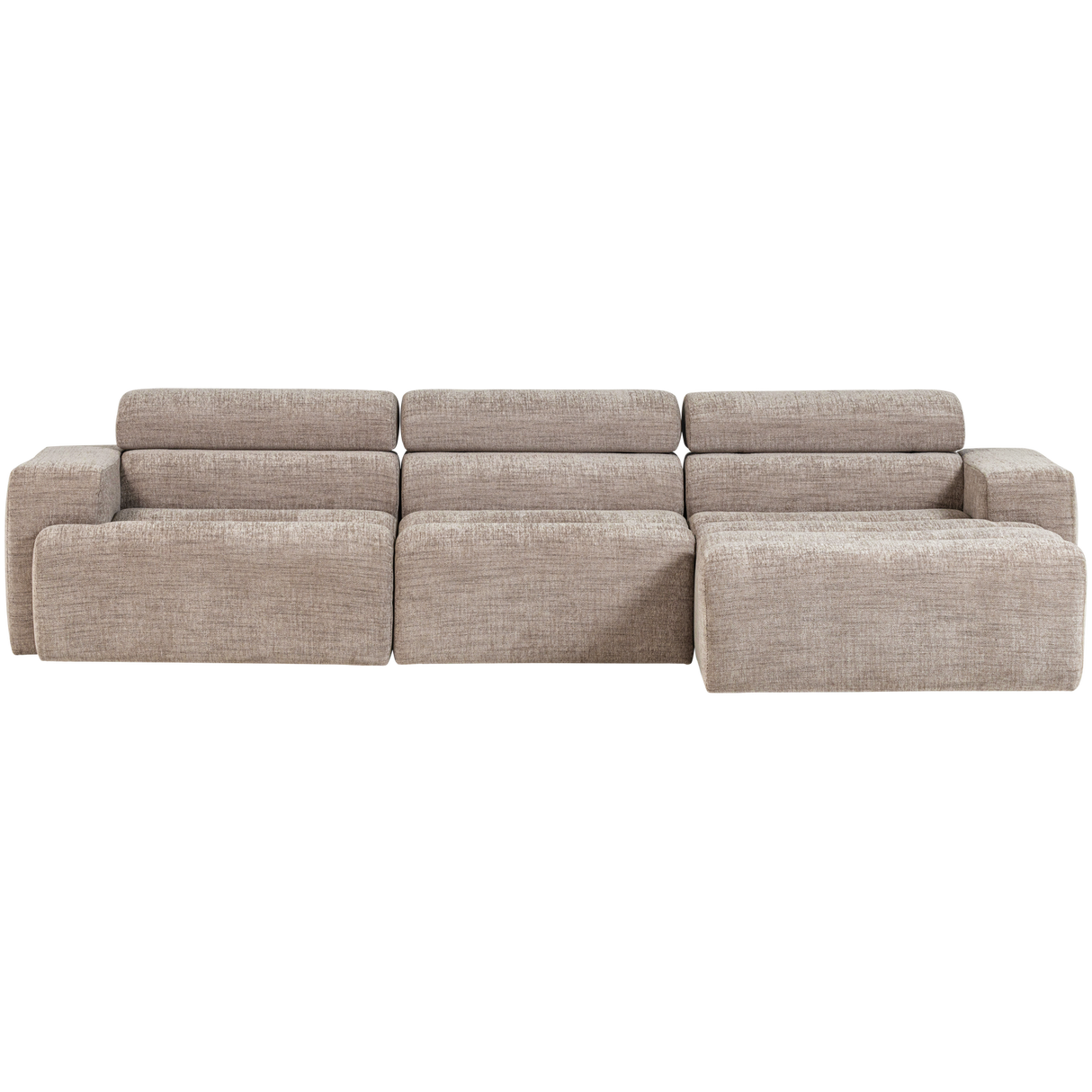 Novi Chaise Longue Bank Rechts Naturel Melange