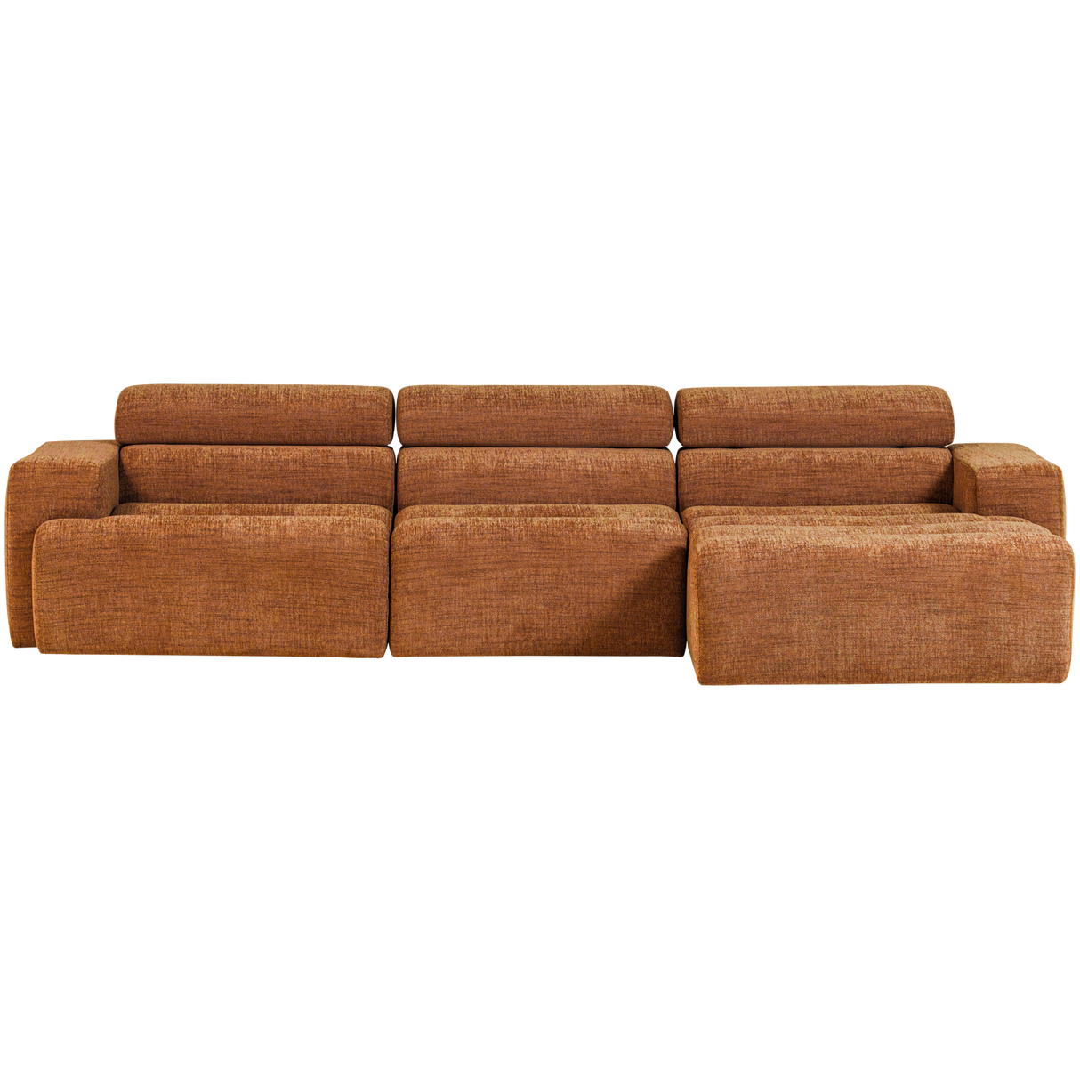 Novi Chaise Longue Bank Rechts Oranje Melange