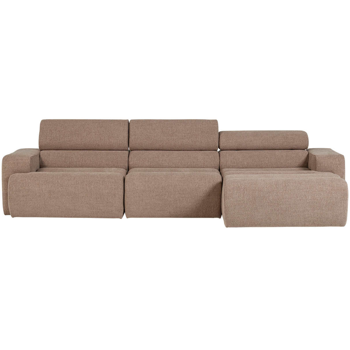 Novi Chaise Longue Bank Rechts Boucle Taupe