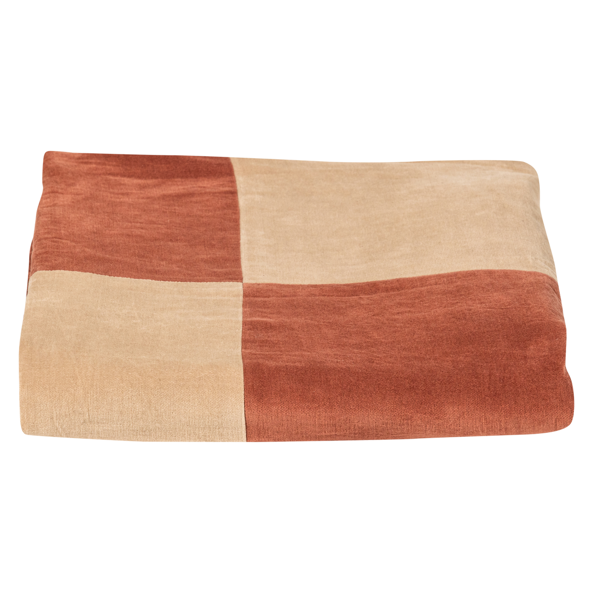 Zena Plaid 130 X170 Cm Velvet Roestbruin/Beige