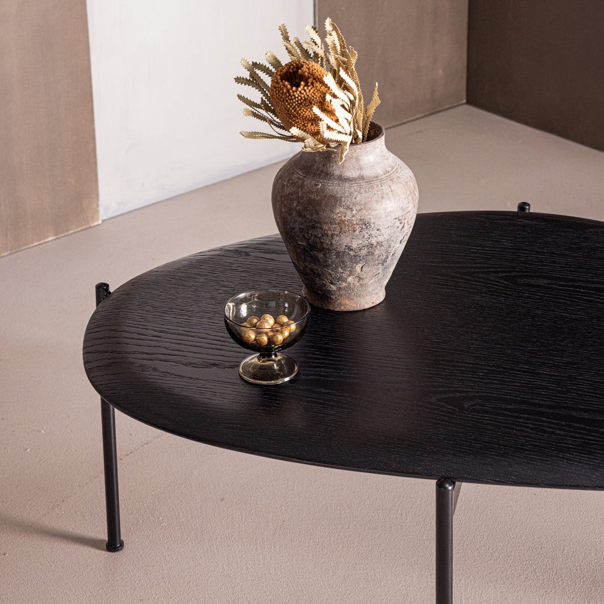 Kota Salontafel 36 X92 X68 Cm Mdf/Fineer Zwart