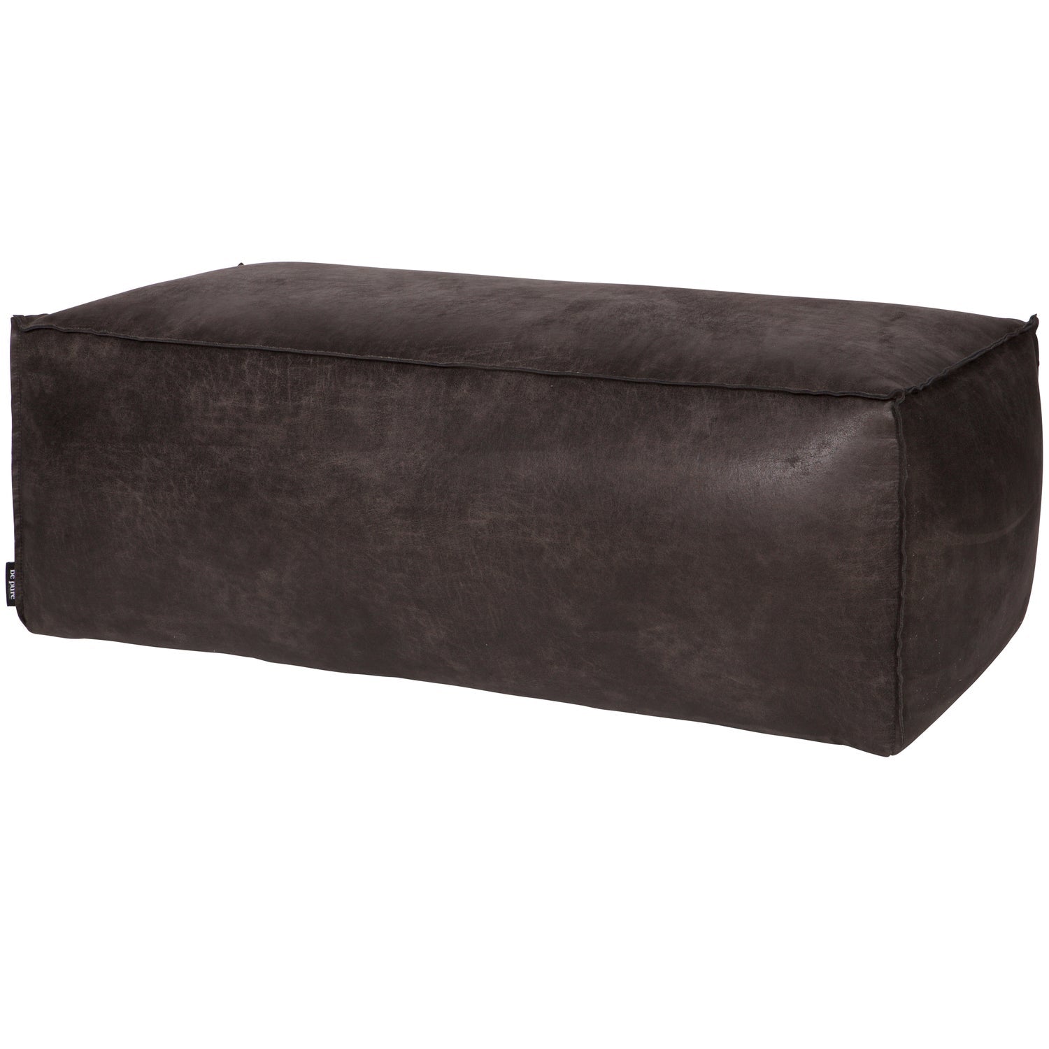 Rodeo Poef 43x120x60 Ecoleer Zwart