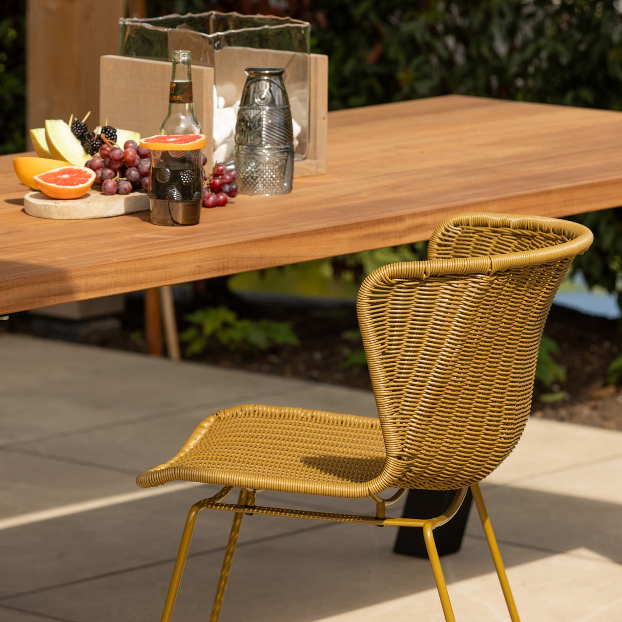 Wings Tuinstoel Honinggeel Set Van 2