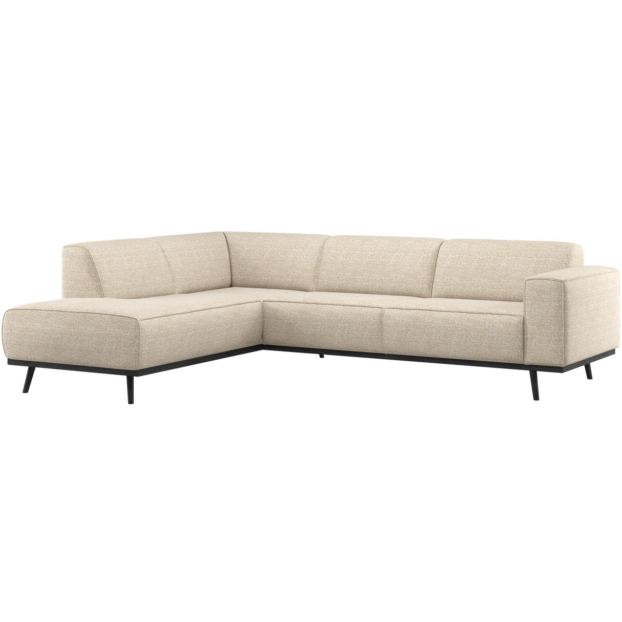 Statement Hoekbank Links Beige Melange