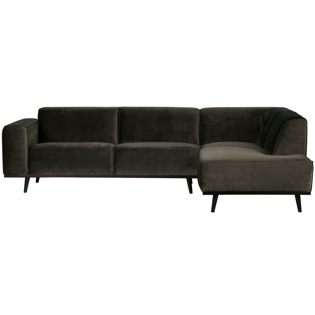 Statement Hoekbank Rechts Velvet Warm Groen