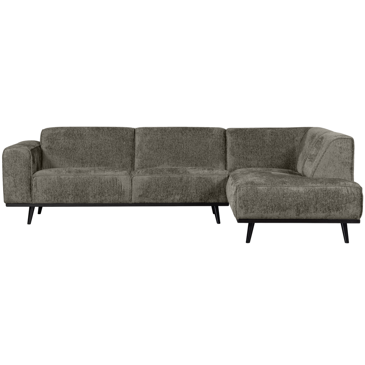 Statement Hoekbank Rechts Structure Velvet Frost van WOOOD – Luxe comfort op maat van PureWonen. Vraag naar de beste prijs.