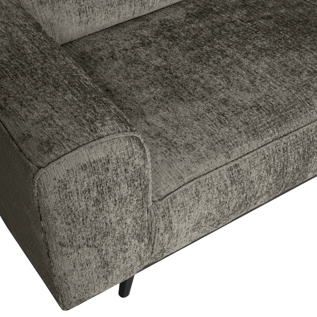 Statement Hoekbank Rechts Structure Velvet Frost van WOOOD – Luxe comfort op maat van PureWonen. Vraag naar de beste prijs.