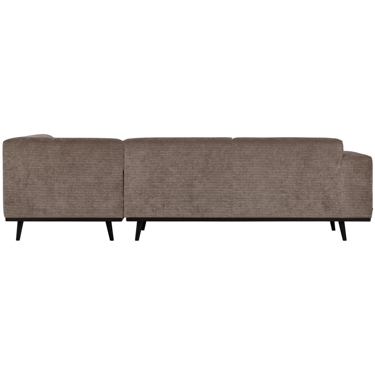 Statement Hoekbank Rechts Ribstof Taupe