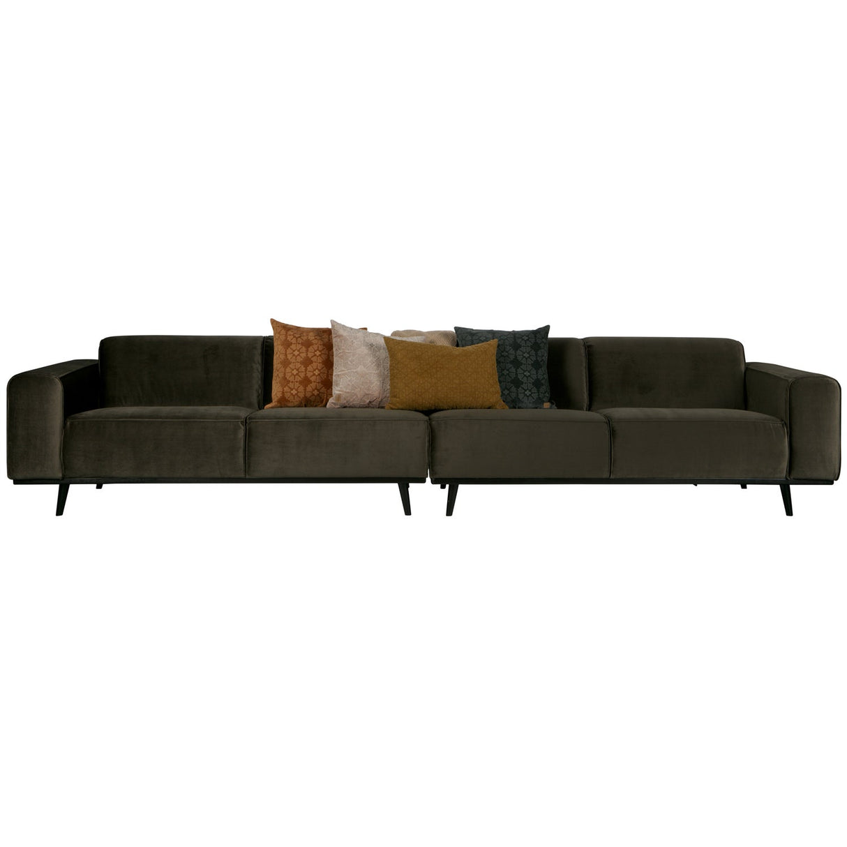 Statement Xl 4 Zits Bank 372 Cm Velvet Warm Groen