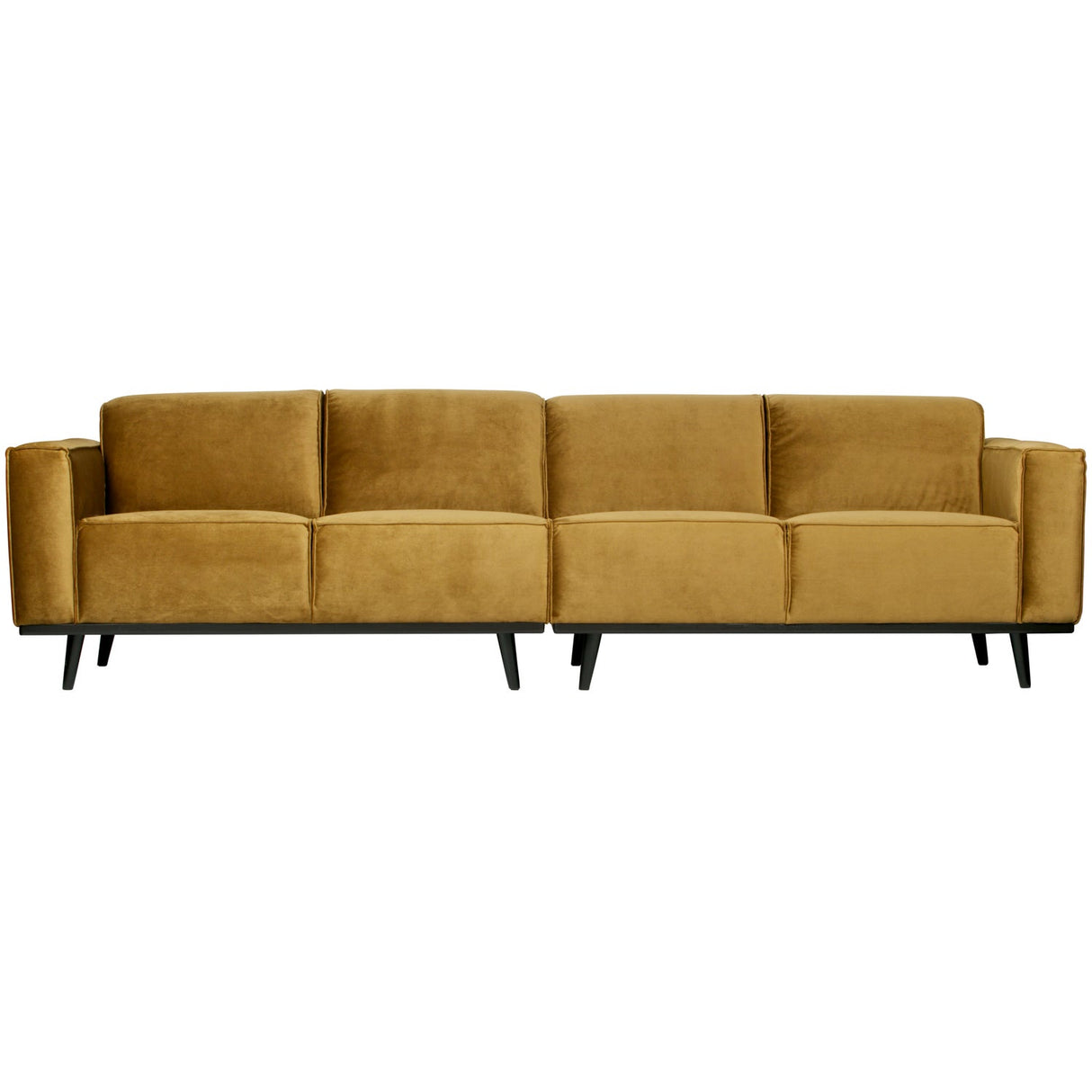 Statement 4 Zits Bank 280 Cm Velvet Honinggeel