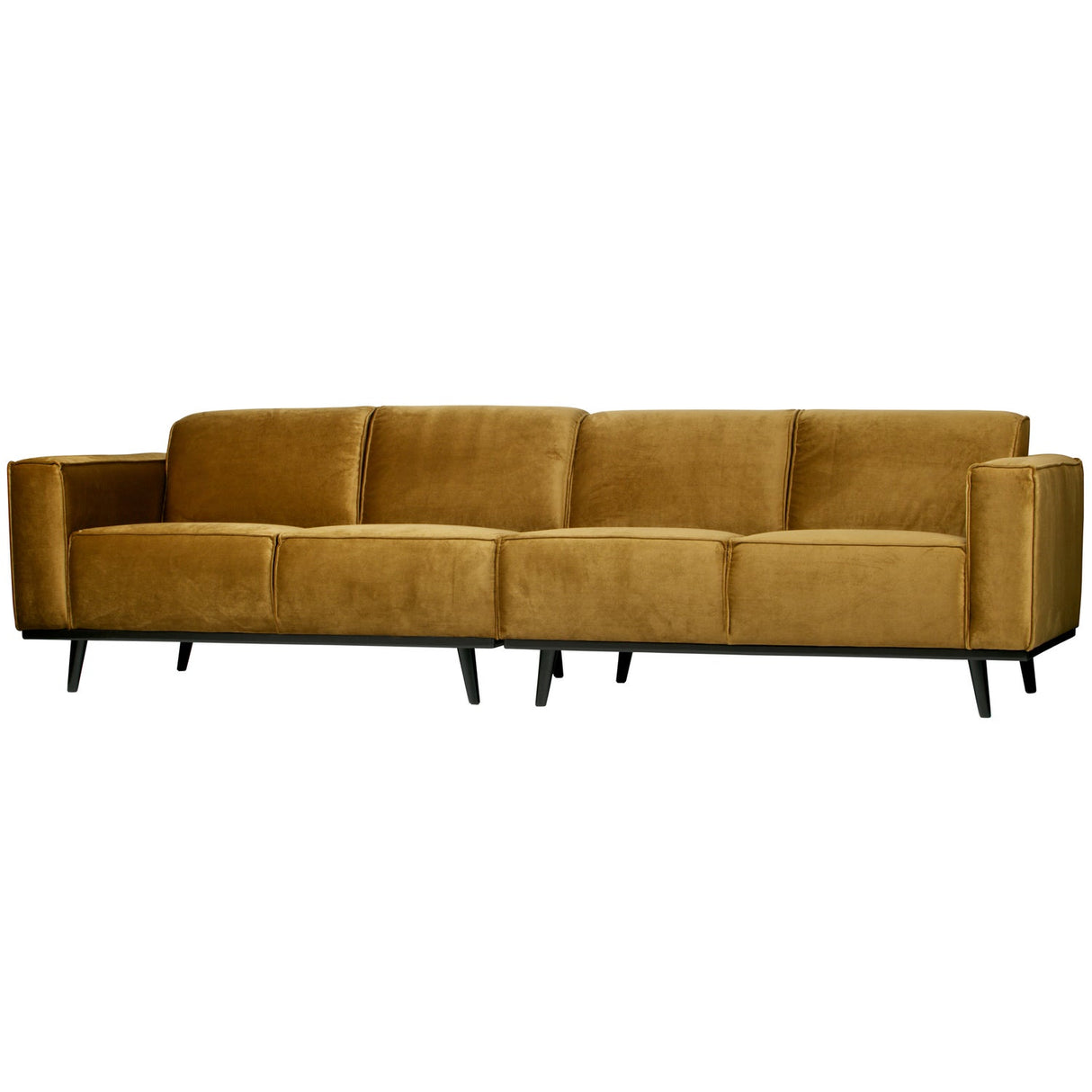 Statement 4 Zits Bank 280 Cm Velvet Honinggeel