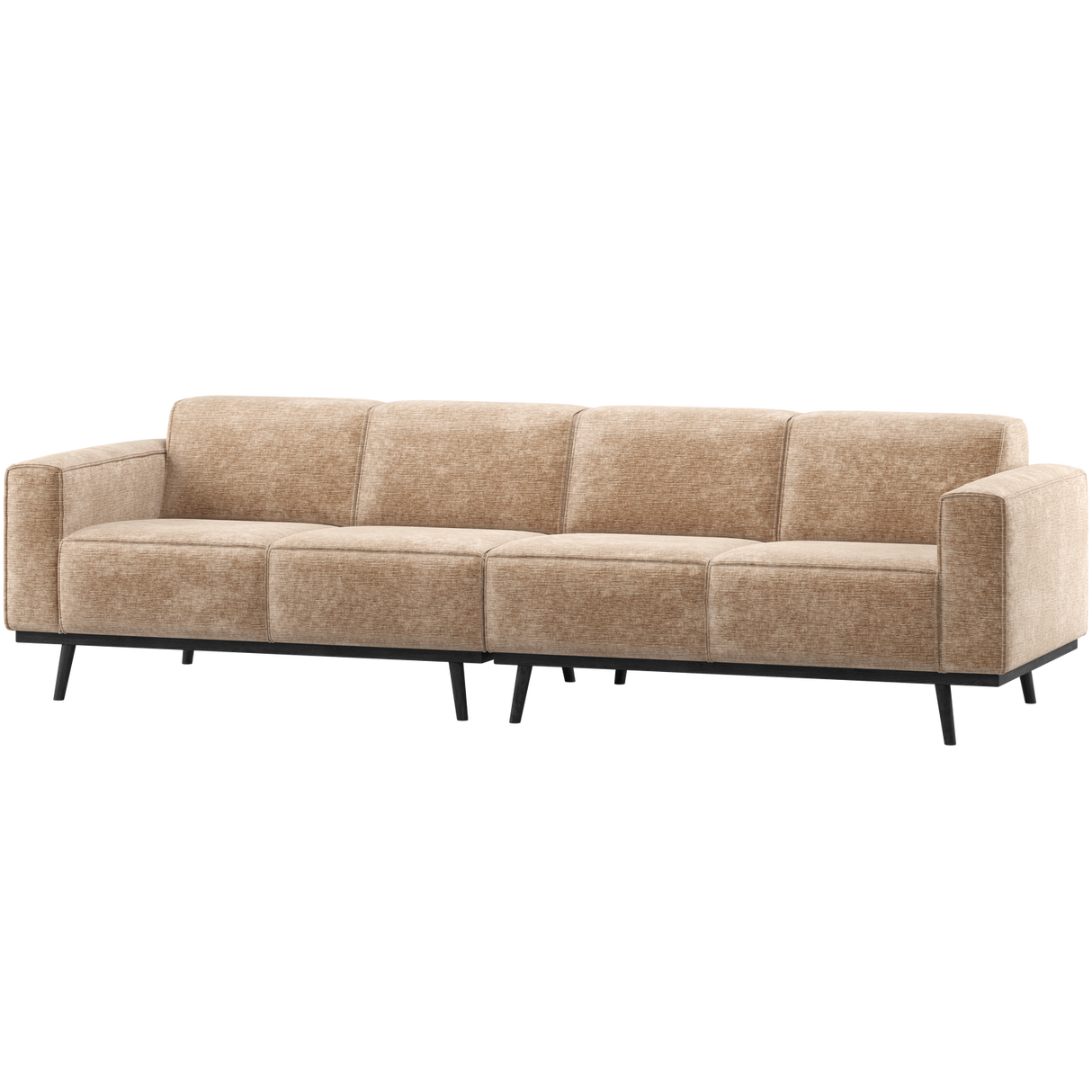 Statement 4 Zits Bank 280 Cm Chenille Velvet Perzikroze