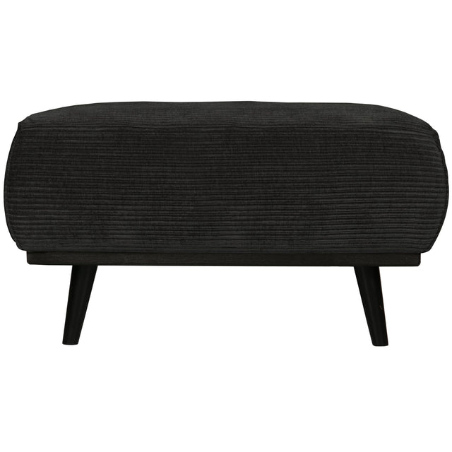 Statement Hocker Ribstof Grafiet